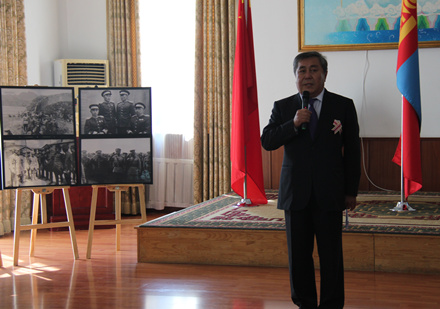 蒙古国驻华大使苏赫巴特尔 (王先进 摄)