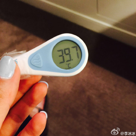 李冰冰国外生病注射出血 发烧到近40度(图)