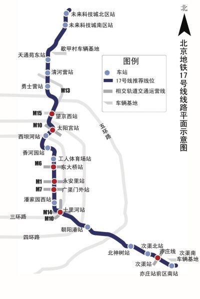 北京17号线开工地铁再添南北干线 预计2019年通车