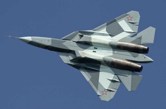 俄五代t50二号机外挂炸弹试飞 隐身性全无