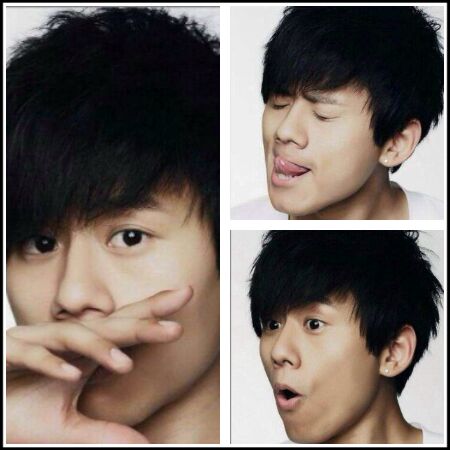 张杰的侧脸不算难看.