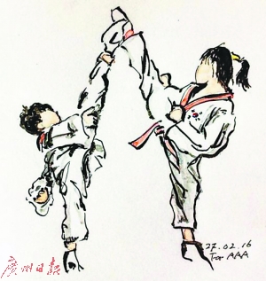 韩国一位爷爷为了给远在韩国的孙儿们讲故事,在图片社交网络上以绘画