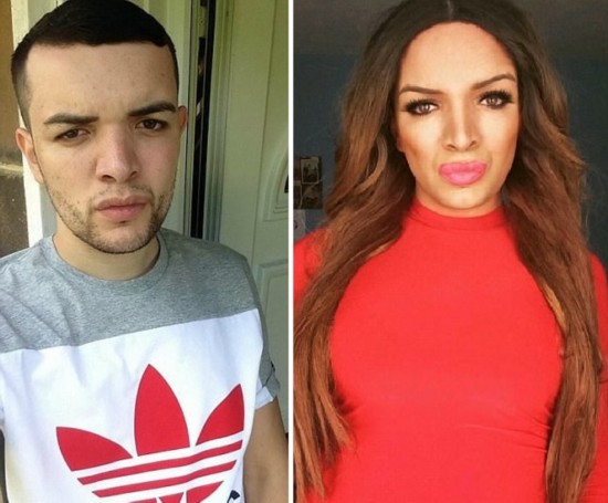 据英国《每日邮报》6月26日报道,近日,英国一名小伙男扮女装,直播