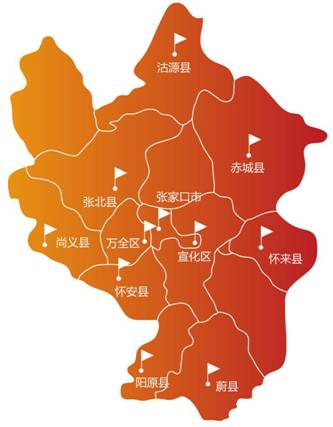 张家口市区域划分图图片