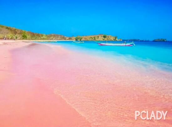 粉色沙滩