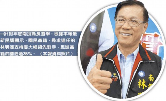 南投县长选举民调 国民党候选人大幅领先对手--台湾频道--人民网