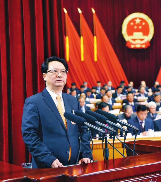 吉林省十三届人大二次会议开幕 巴音朝鲁主持会议 景俊海作政府工作