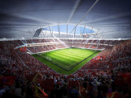 上港新主场年底就交付使用,"白瓷碗"将成上海体育建筑新地标!