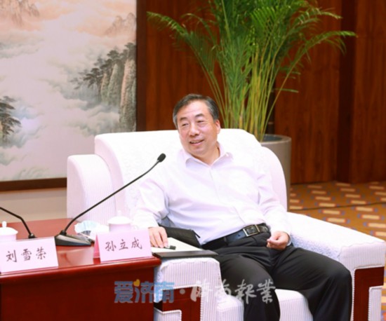 湖北黄冈市党政代表团来济考察 孙立成刘雪荣孙继业殷鲁谦雷杰边祥慧