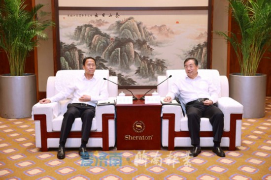 湖北黄冈市党政代表团来济考察 孙立成刘雪荣孙继业殷鲁谦雷杰边祥慧