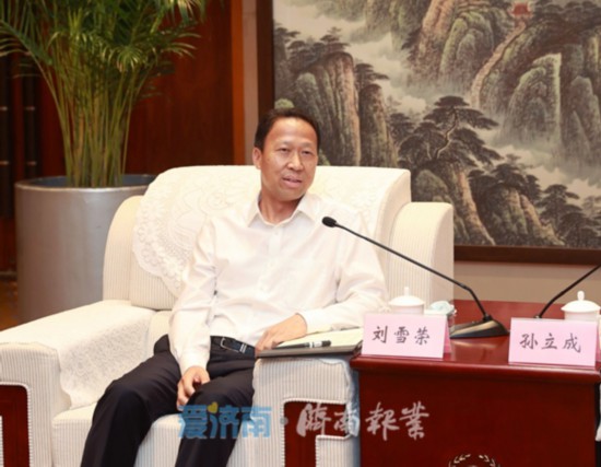 湖北黄冈市党政代表团来济考察 孙立成刘雪荣孙继业殷鲁谦雷杰边祥慧